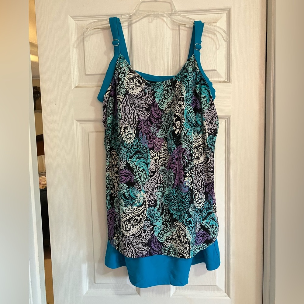 One Piece Paisley Swimsuit